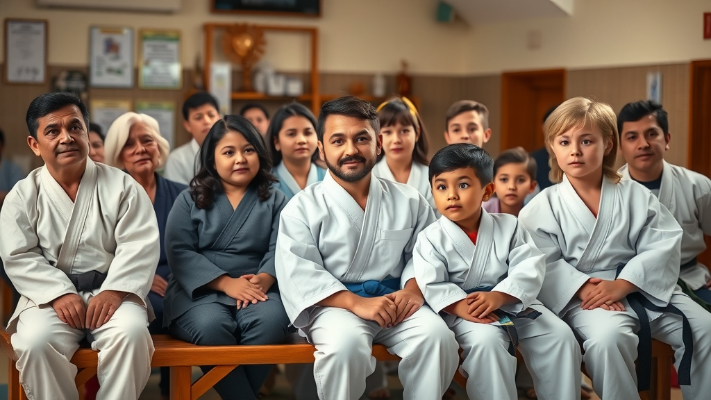 parents and children watching karate class lake county il dojo