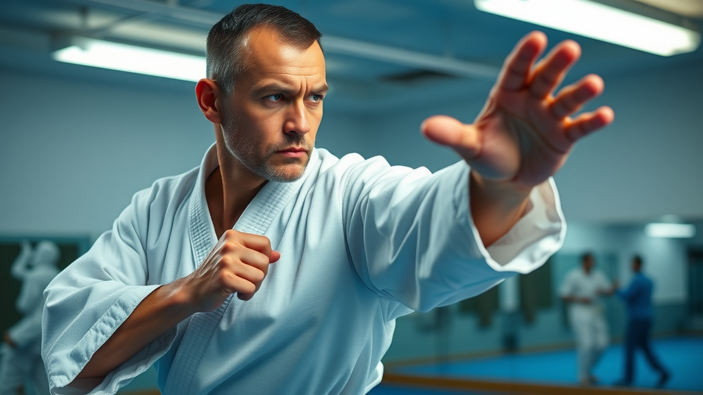diverse martial artists at a cultural festival, showcasing community and traditional martial arts benefits